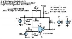利用T型网络拓展光电二极管跨阻放大器(TIA)解决方案的适用范围——第二部分：环路增益图、噪声和单电源供电